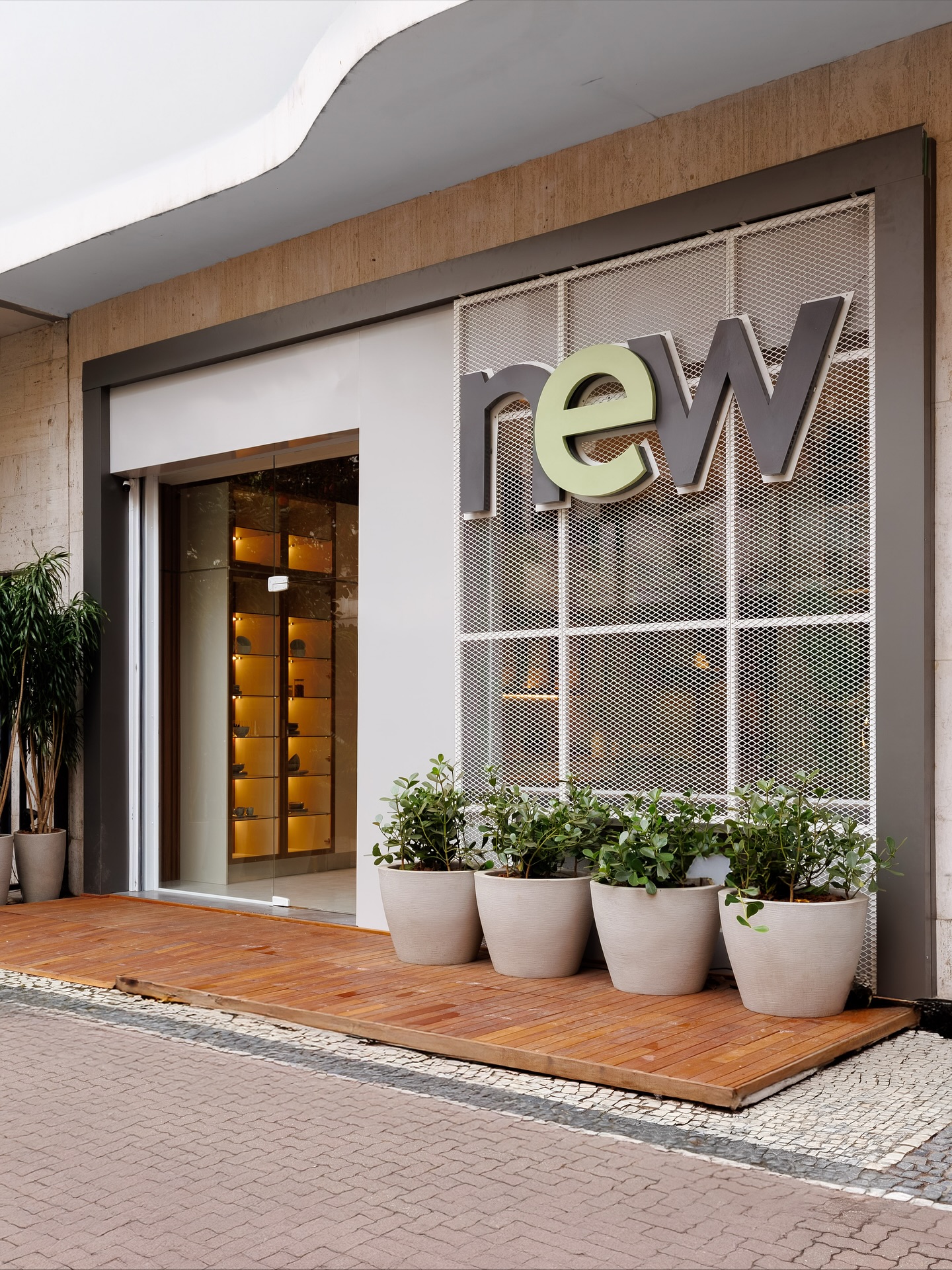 Fachada do Showroom New Móveis Ipanema